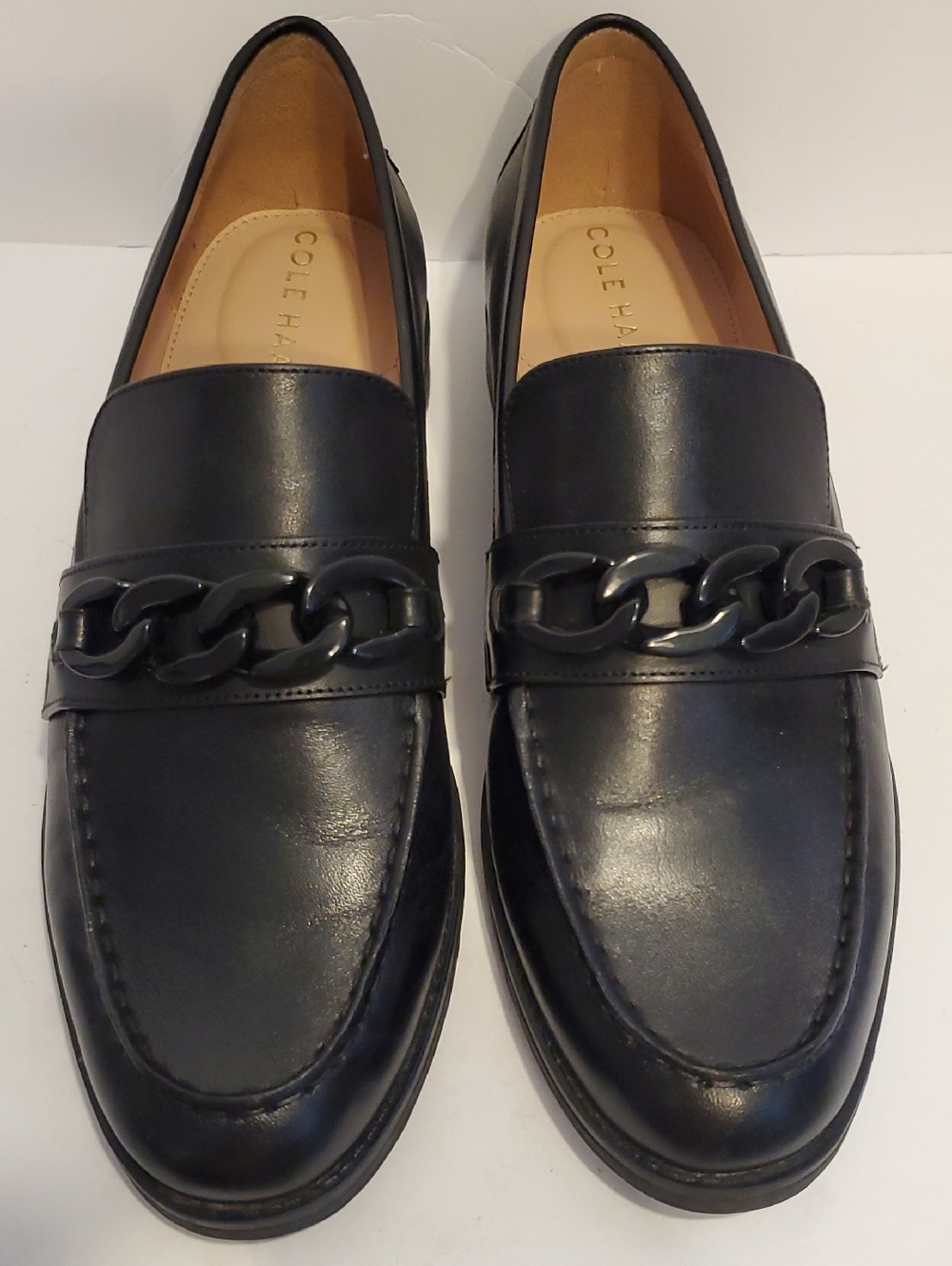 Cole Haan Women's Stassi Chain Loafer In Black Princess Size 7.5B - Picture 2 of 10